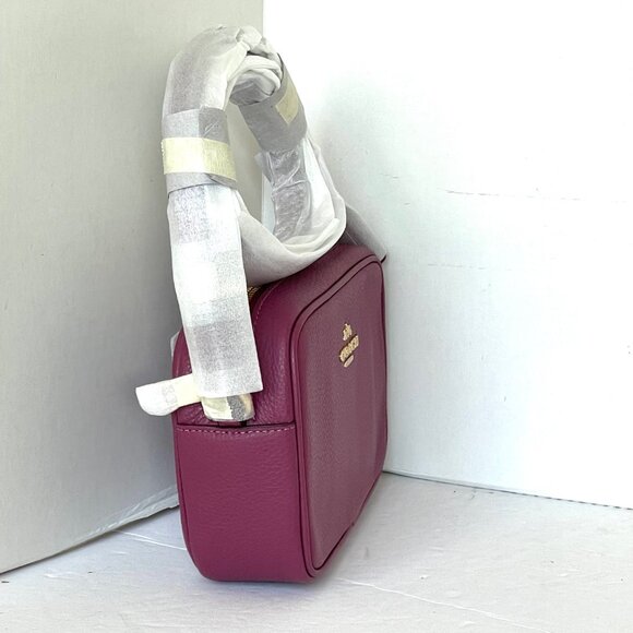 Coach Mini Jamie Crossbody Bag Pink Leather CQ875 Red - Picture 6 of 12